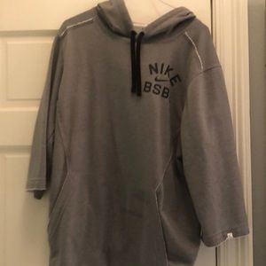 Nike hooded baseball sweatshirt